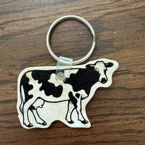 Vintage H-E-B Cow Shaped Advertising Keychain Stephenville Texas
